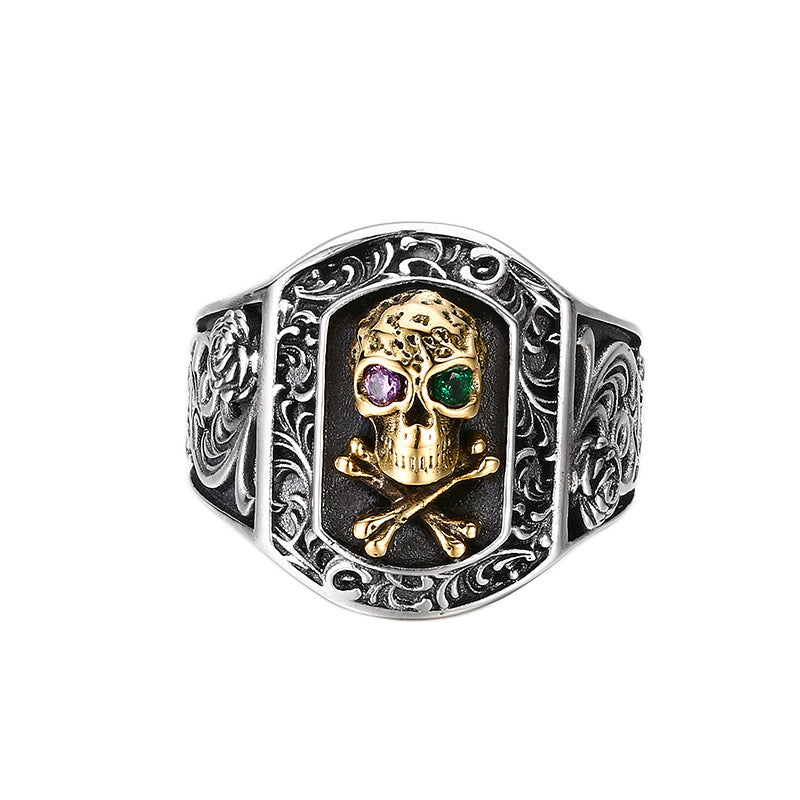 925 Sterling Silver Skull Ring | Unisex | Elvarina