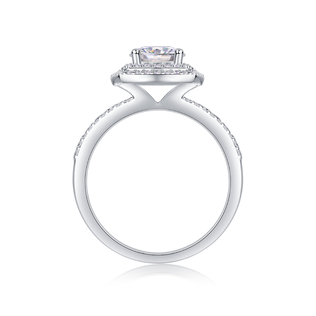 Moissanite Wedding Ring | 1ct S925 Silver | Elvarina