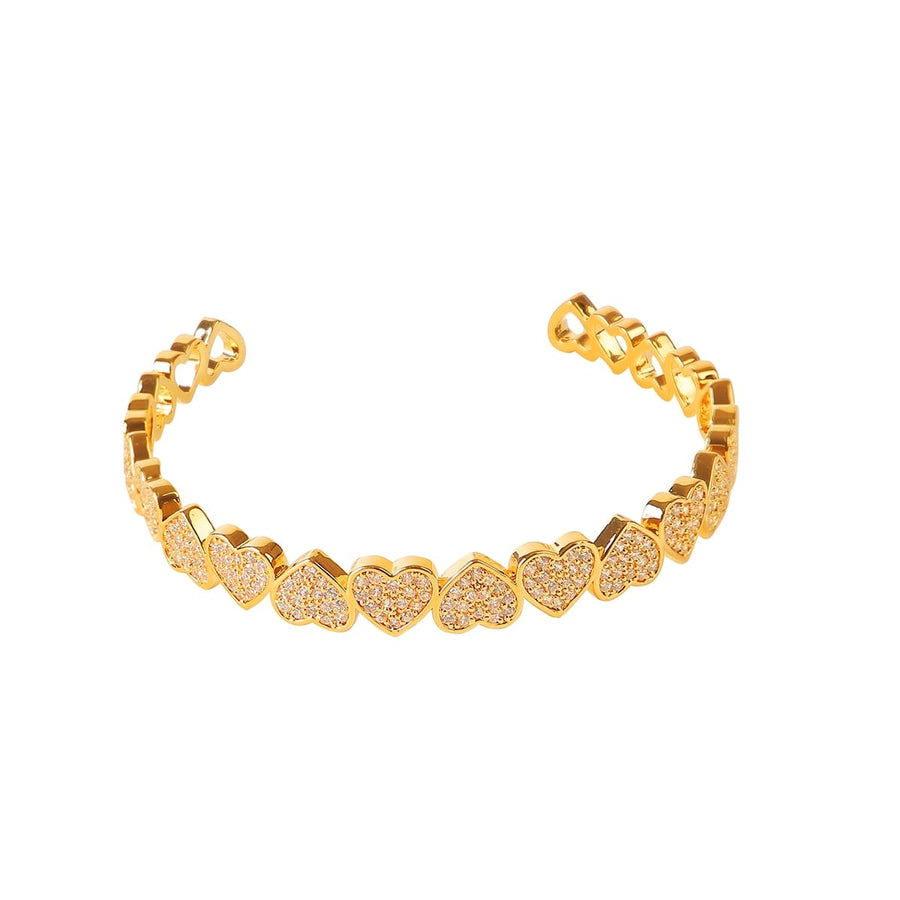 Gold Plated Love Bracelet – Unisex Geometric | Elvarina