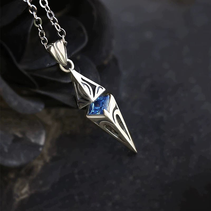 925 Silver Starlight Geometric Pendant Necklace | Elvarina