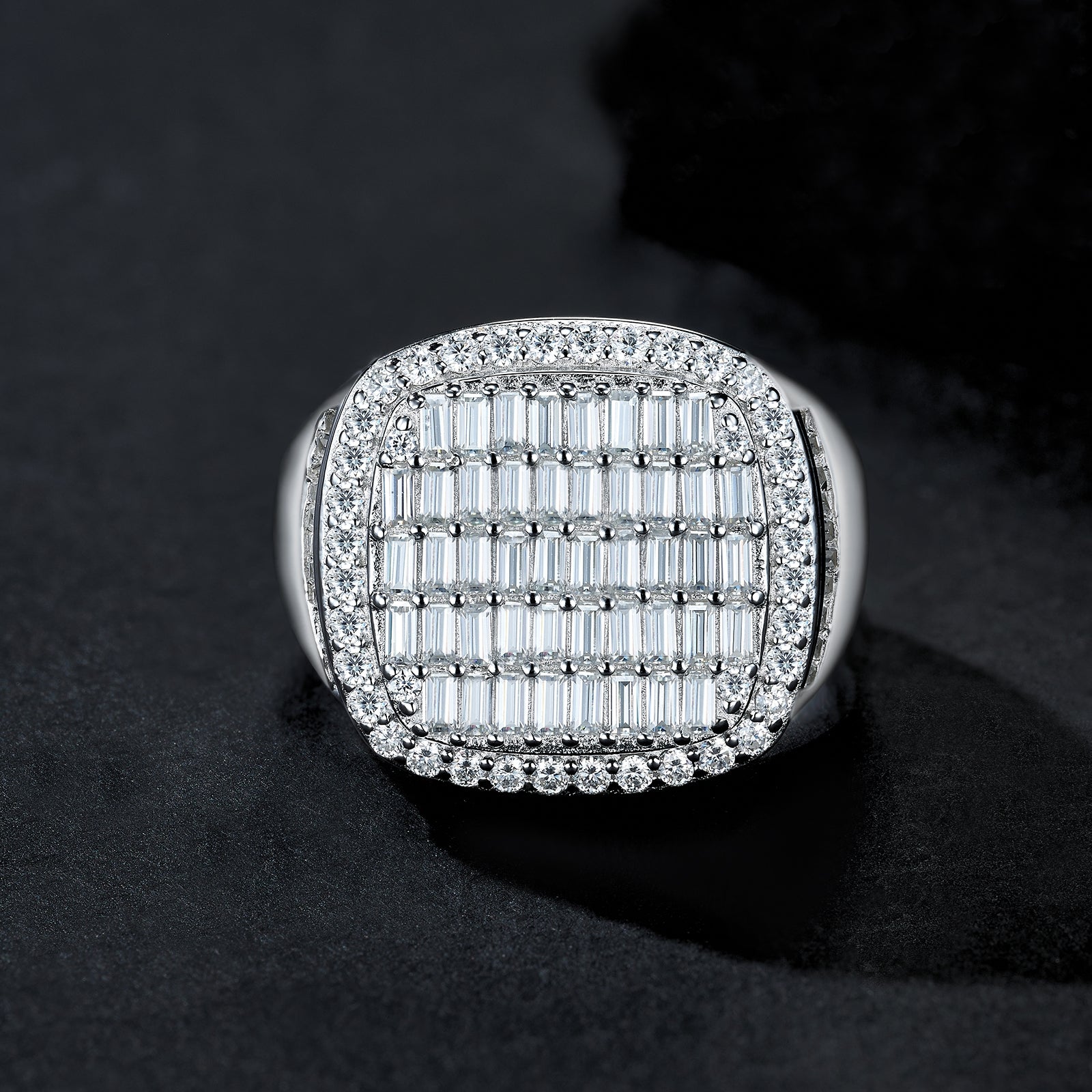 Morganite Ring | S925 Silver & Platinum | Elvarina