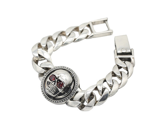 925 Silver Vintage Thai Silver Bracelet for Men | Elvarina