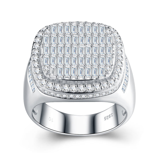 Morganite Ring | S925 Silver & Platinum | Elvarina