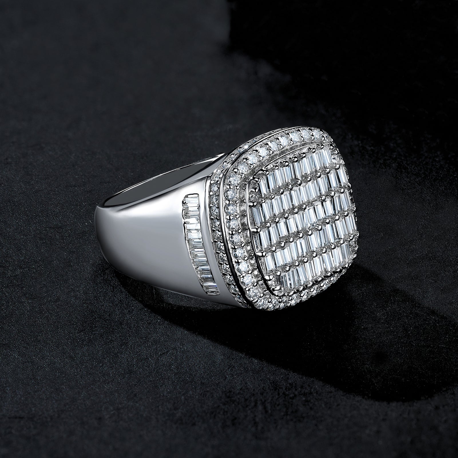 Morganite Ring | S925 Silver & Platinum | Elvarina