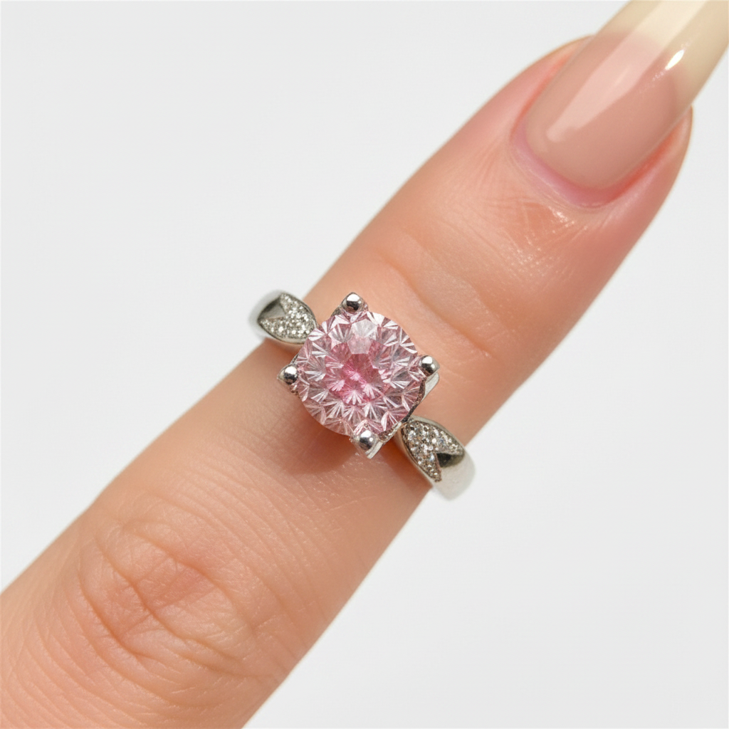 Paraiba Firework Cut Ring | Diamond Setting | Elvarina